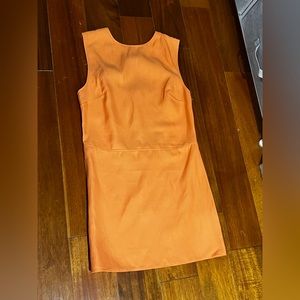 Loulou studio orange mini dress nwt